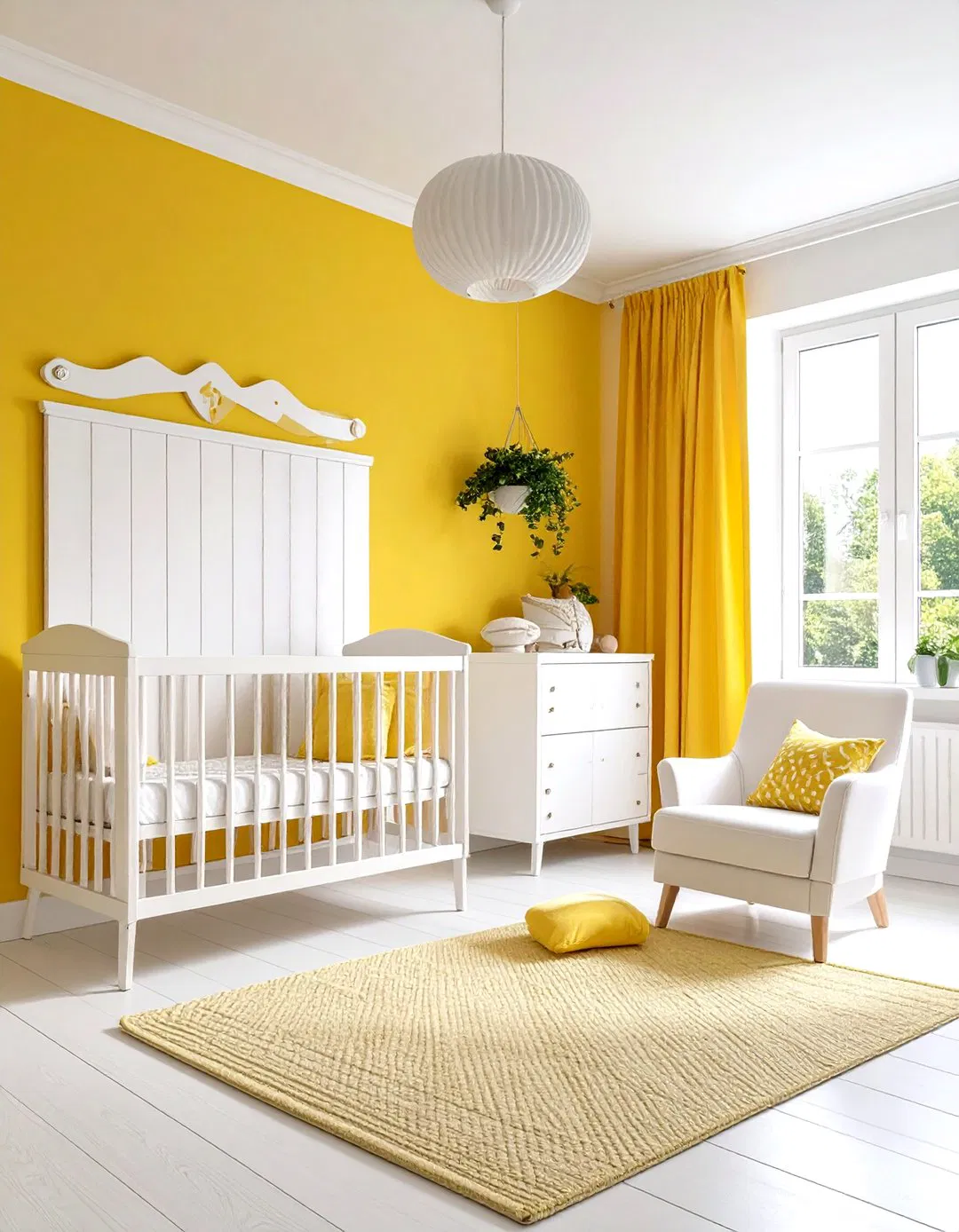 Lemon Yellow Scandinavian Nursery