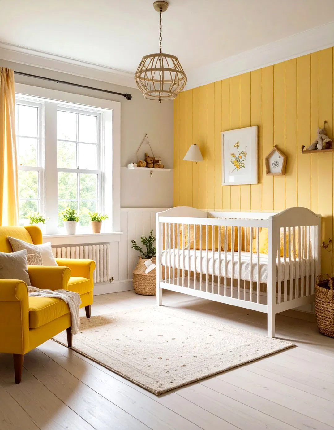 Pale Yellow Cottage Farmhouse