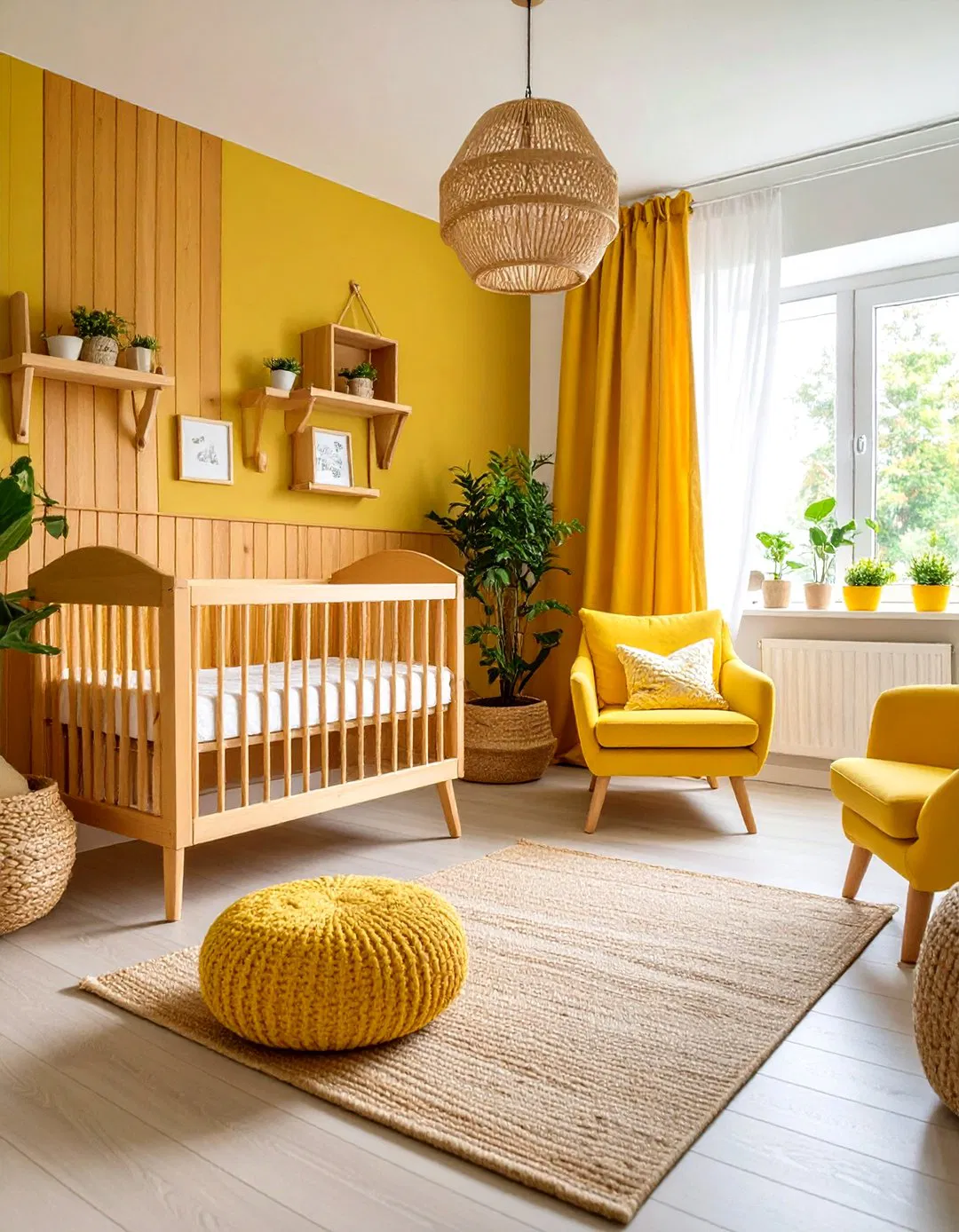 Yellow and Wood Natural Harmony