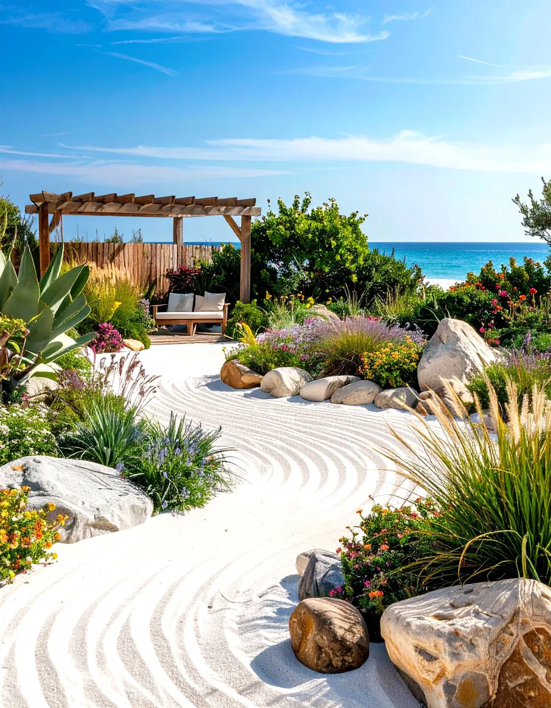 Coastal-Inspired Zen Garden - Zen Garden Ideas