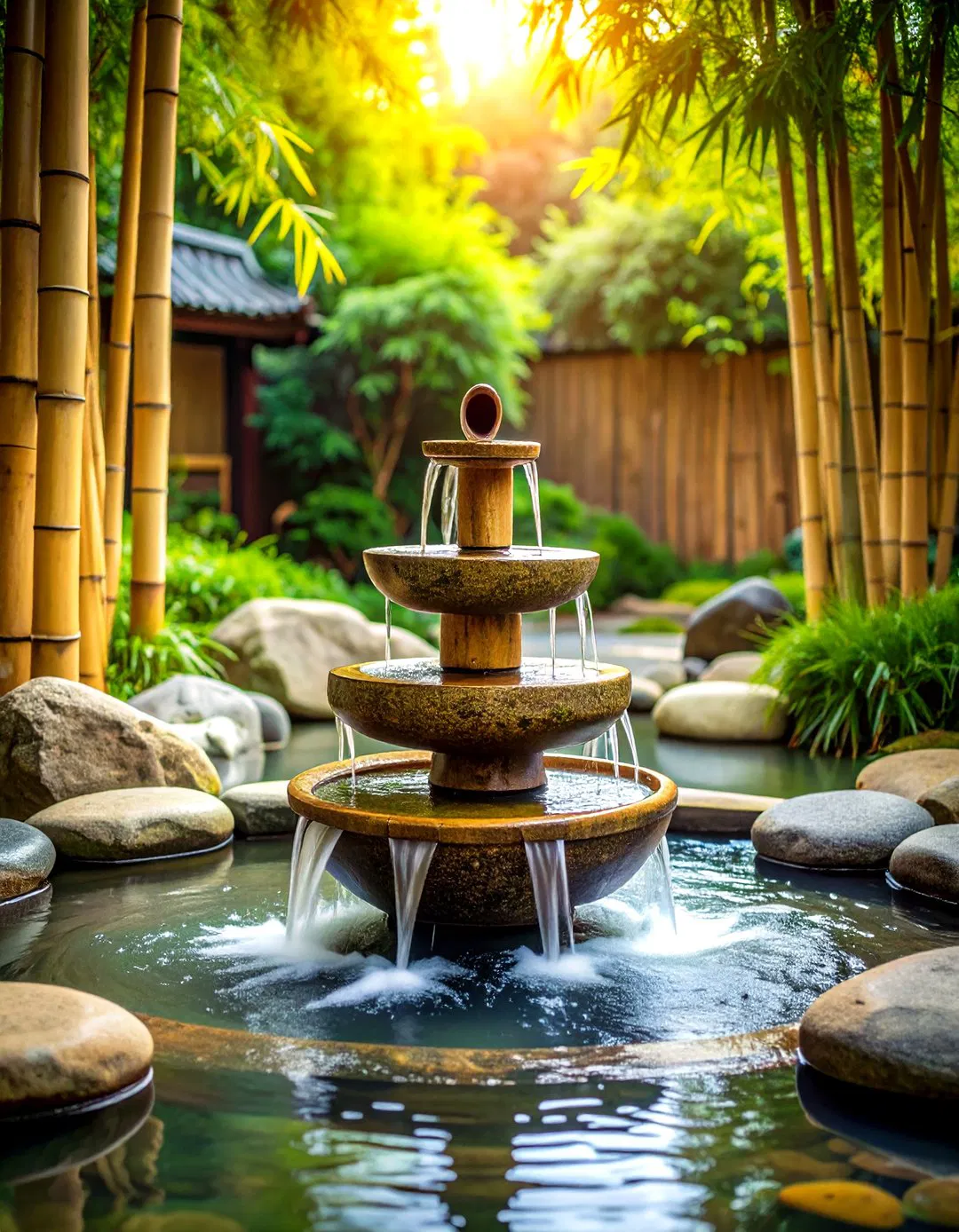 Bamboo Water Feature - Zen Garden Ideas