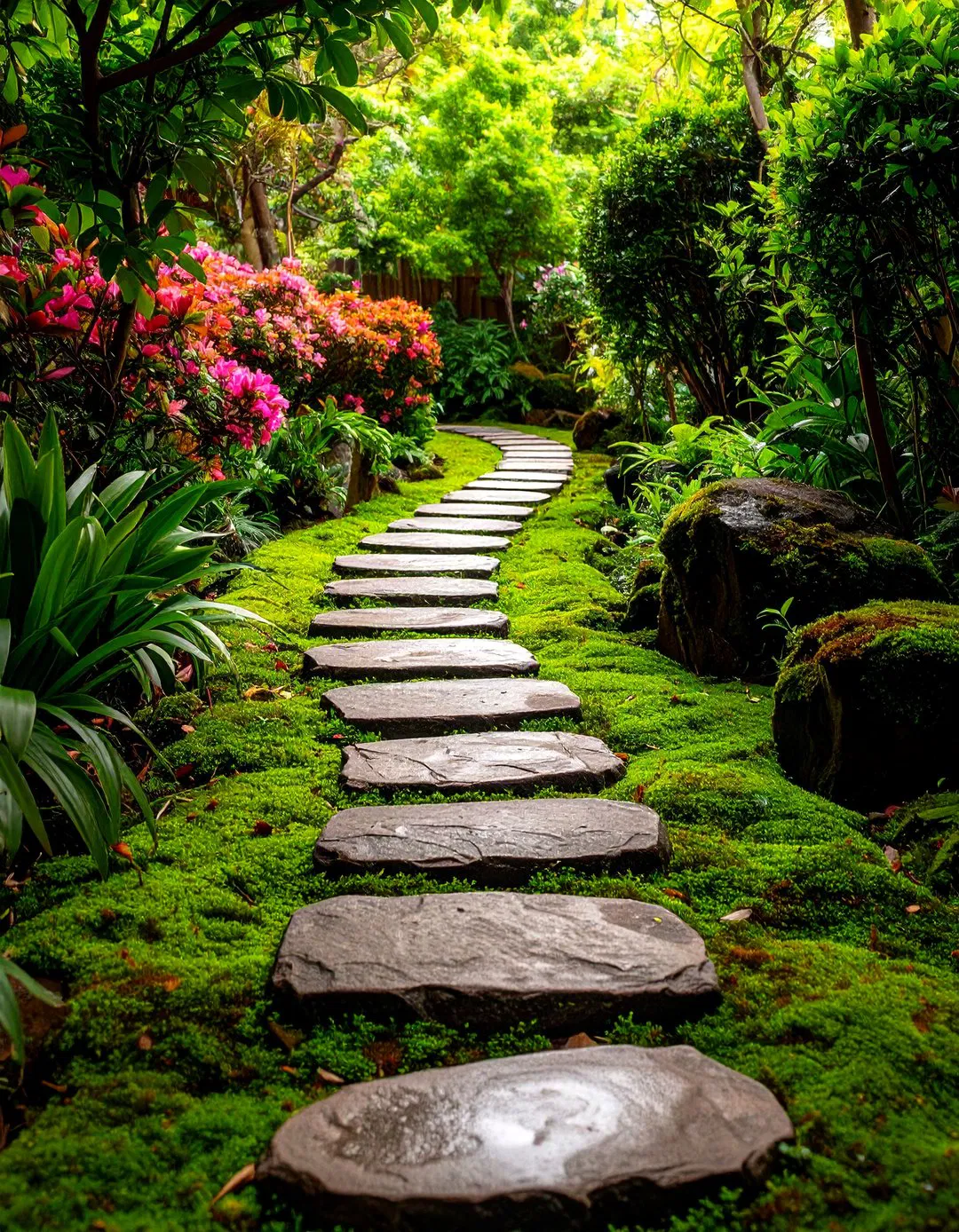 Mindful Stepping Stone Path - Zen Garden Ideas