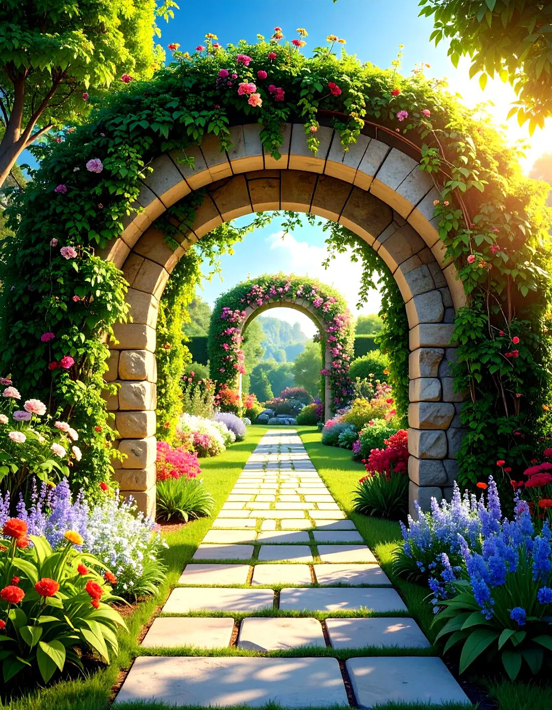 Circular Moongate Entrance - Zen Garden Ideas