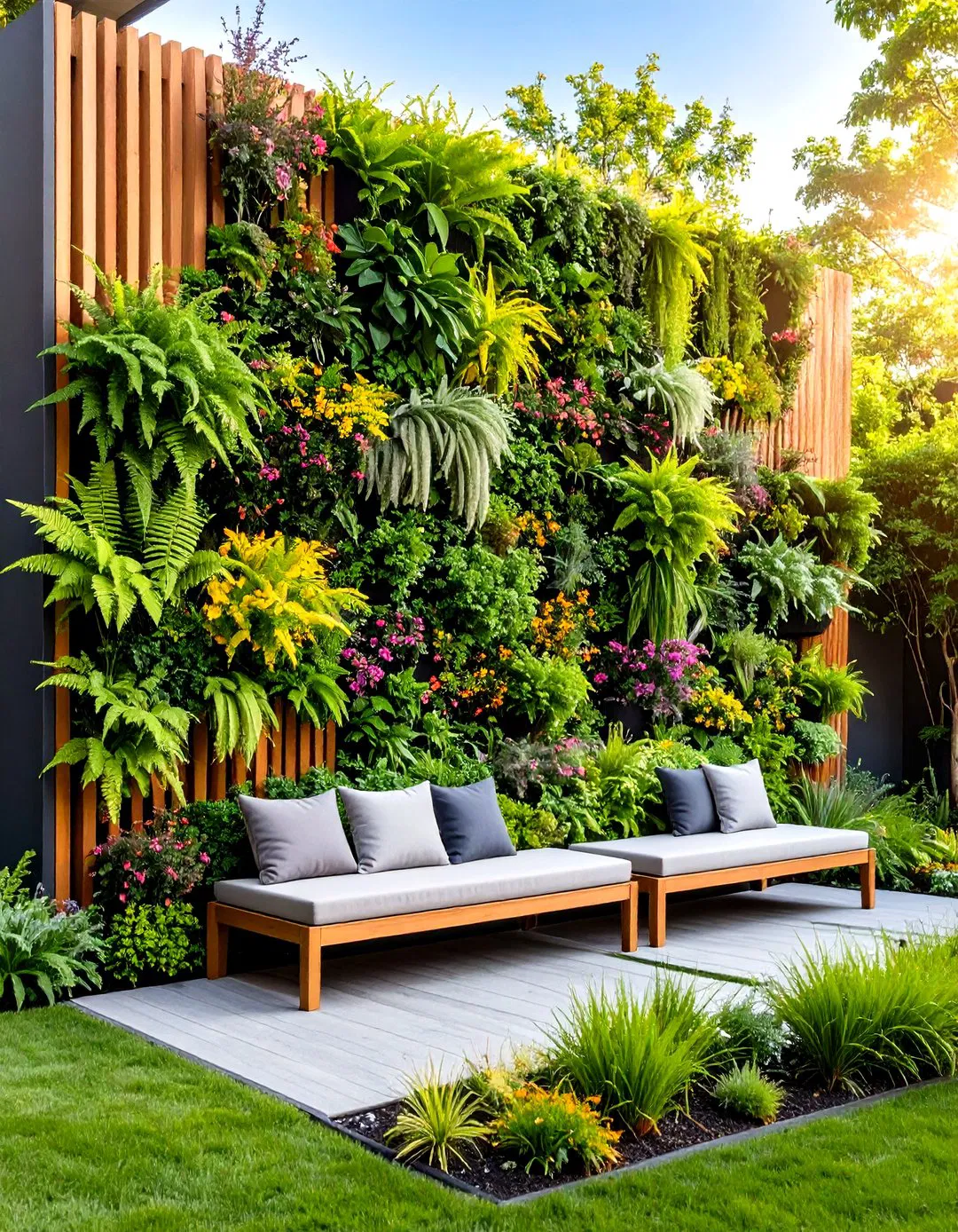 Vertical Living Wall Garden - Zen Garden Ideas