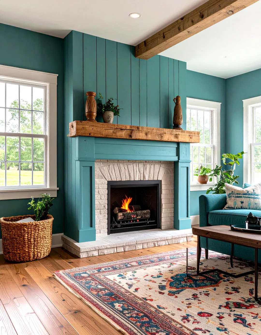 Distressed Pine Farmhouse Mantel