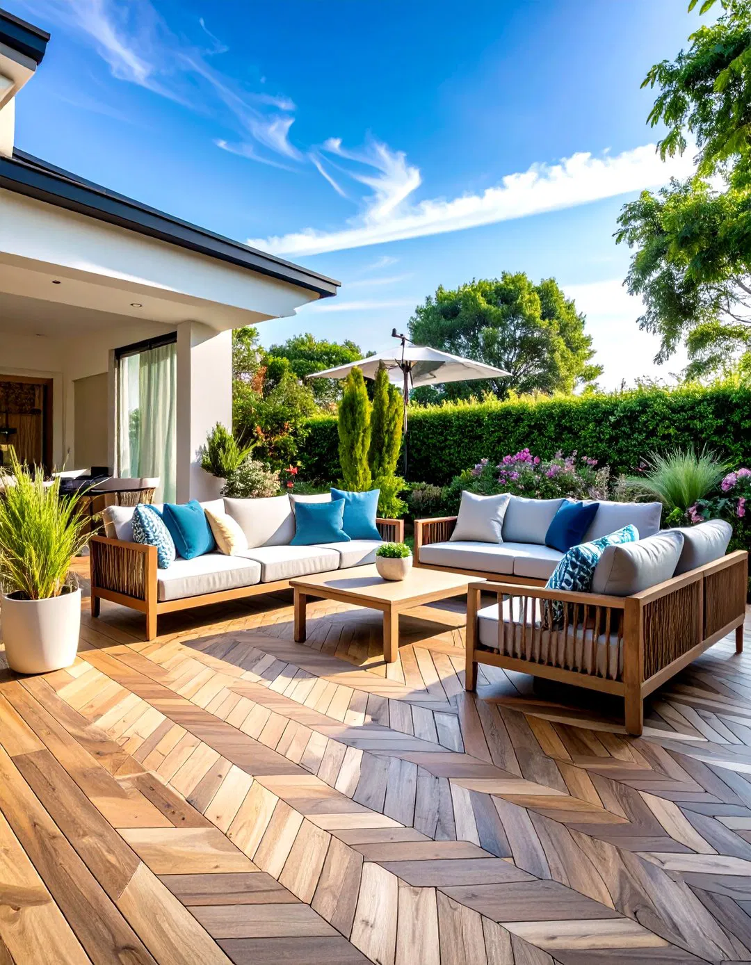 Herringbone Pattern Premium Deck