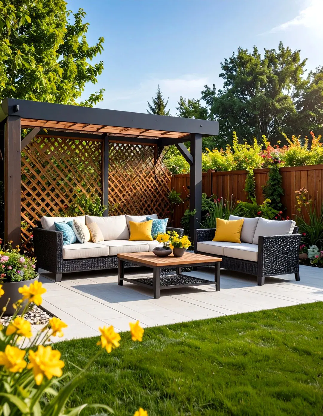 Privacy Screen Deck Enclosure