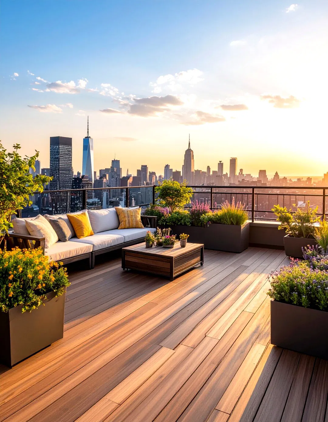 Rooftop Urban Deck Oasis