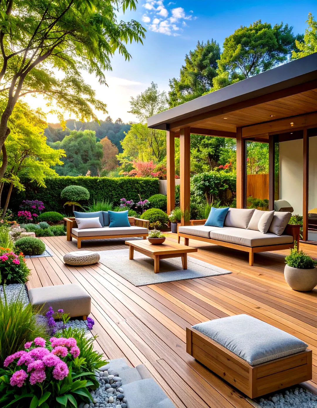 Zen Garden Minimalist Deck