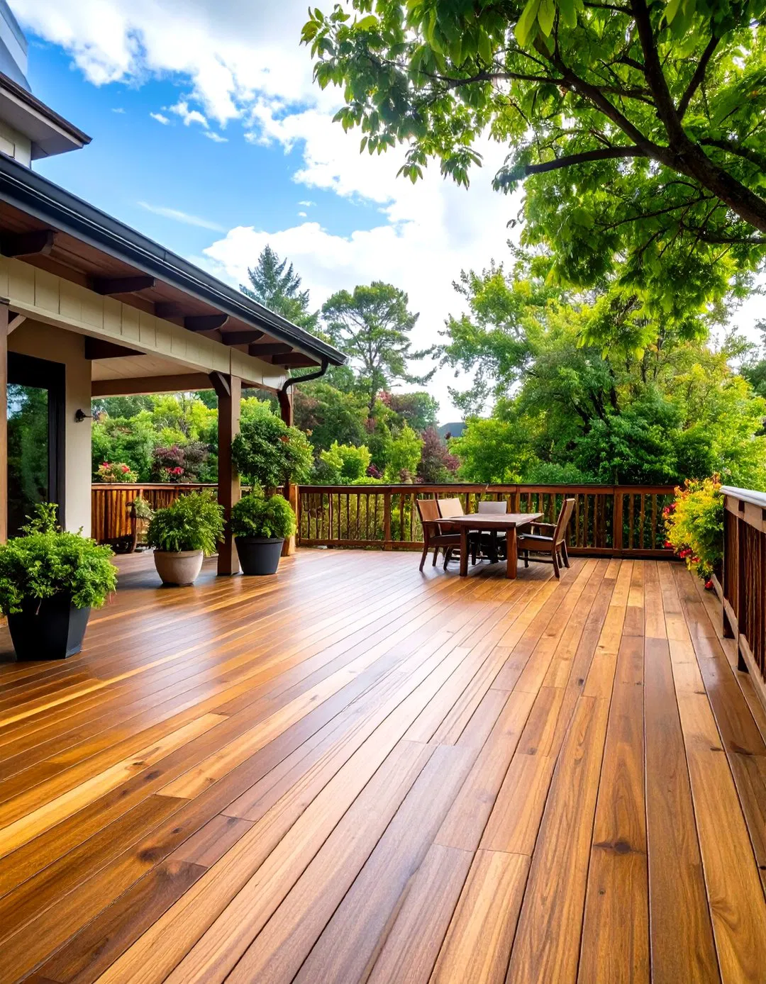 Weather Resistant Stained Deck System