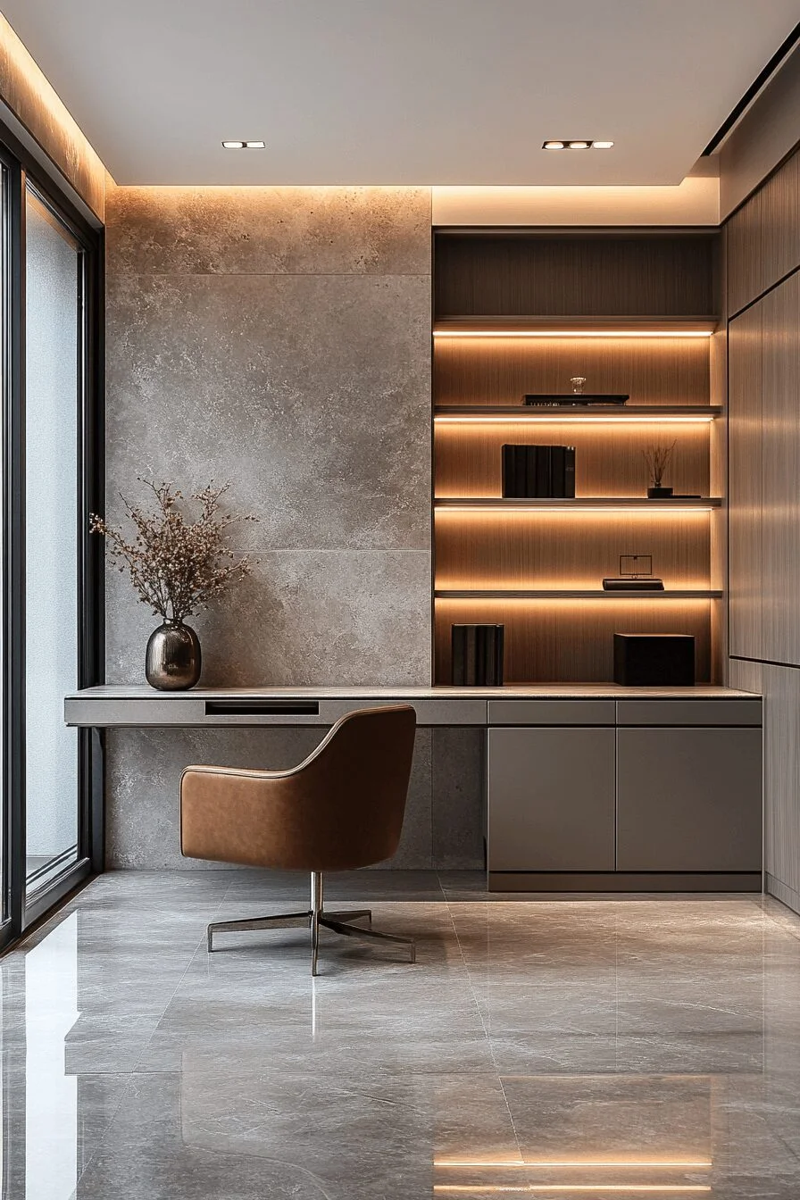 Minimalist Home Office with Refined Simplicity