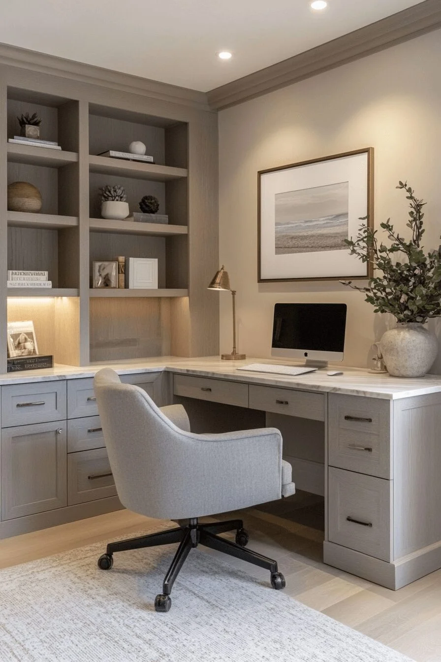 Minimalist Home Office with Elegant Restraint