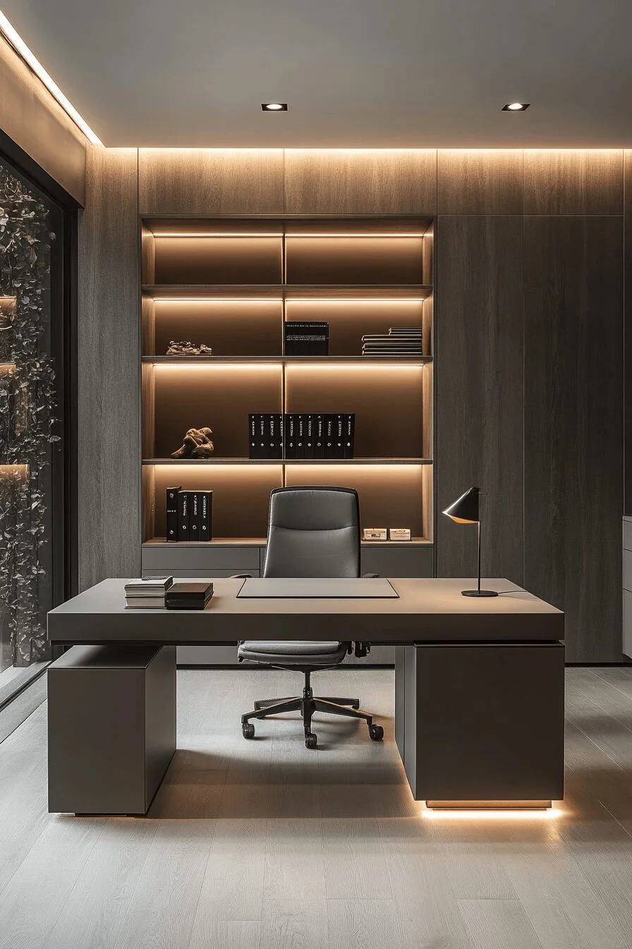 Minimalist Home Office with Logical Layout