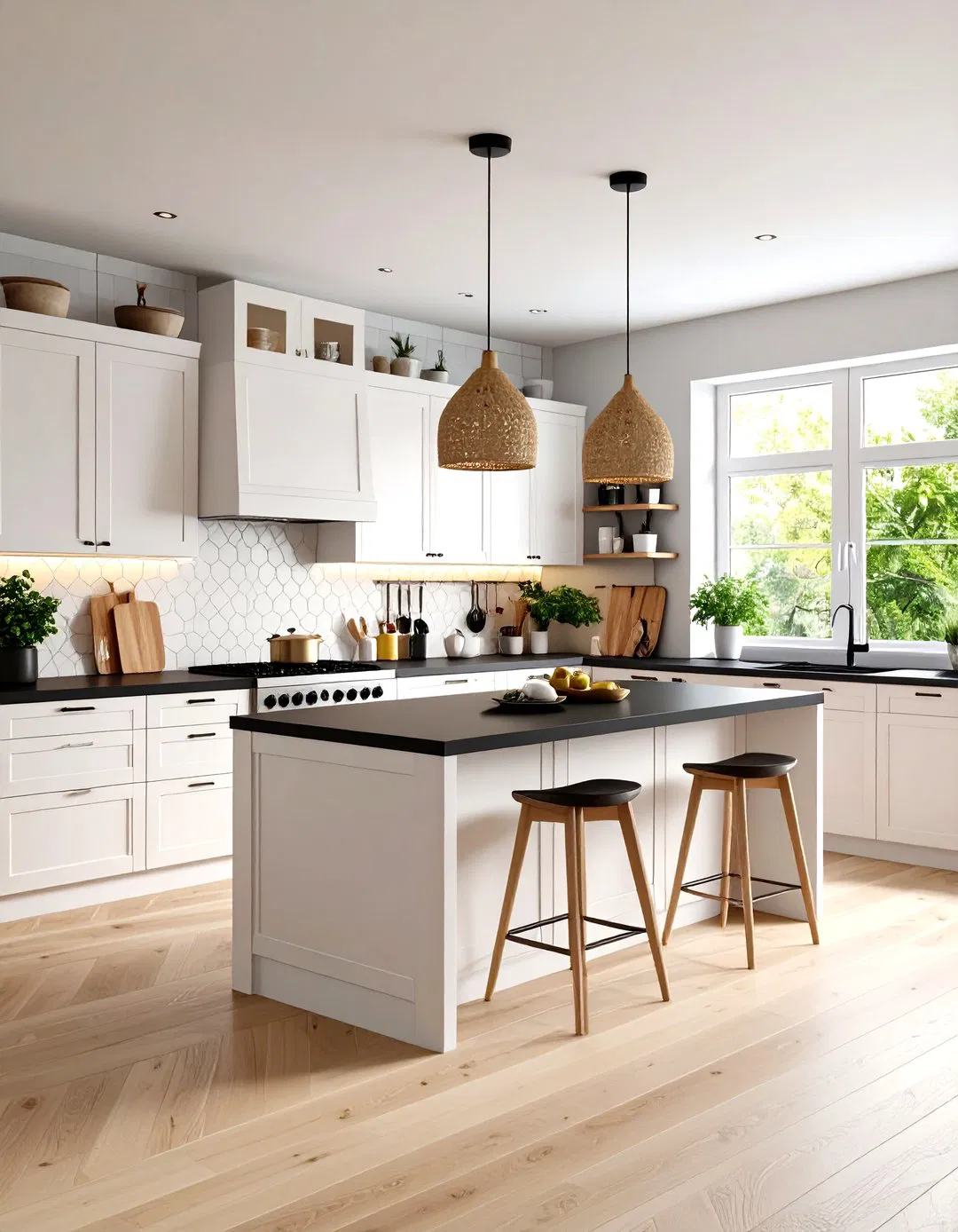 Scandinavian Inspired Light Wood Accents