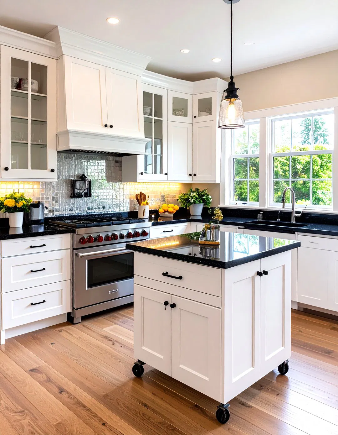 Small Kitchen with Smart Storage Solutions