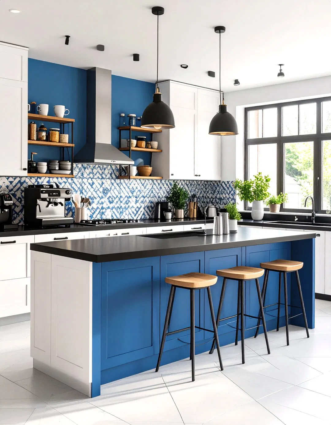 Kitchen with Coffee Bar Station