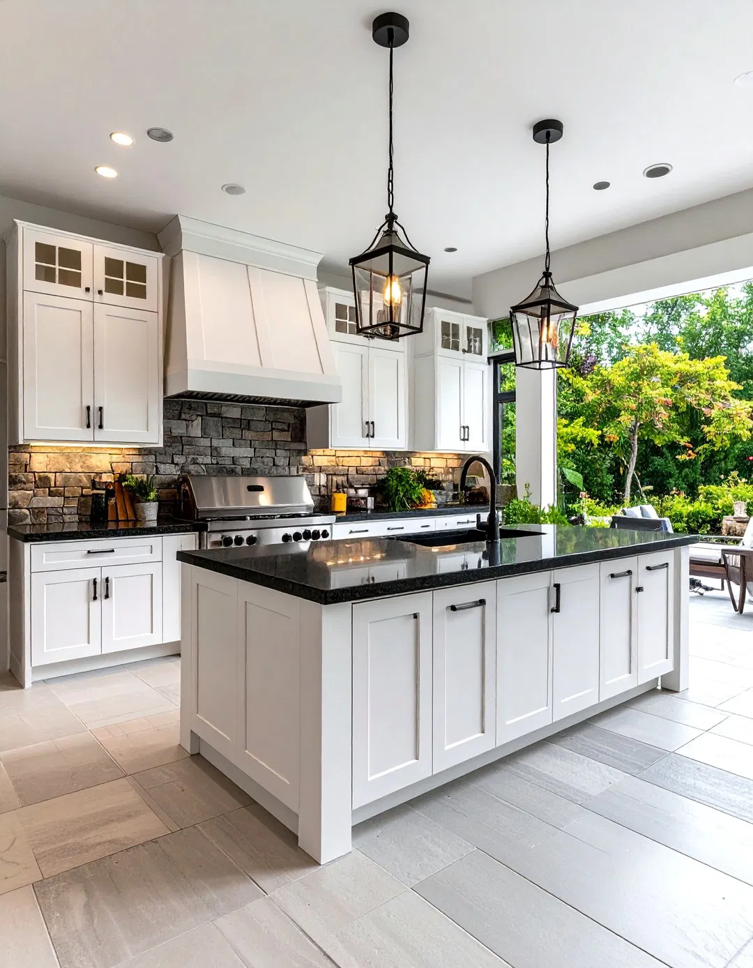 Outdoor Kitchen Extension with Indoor Continuity