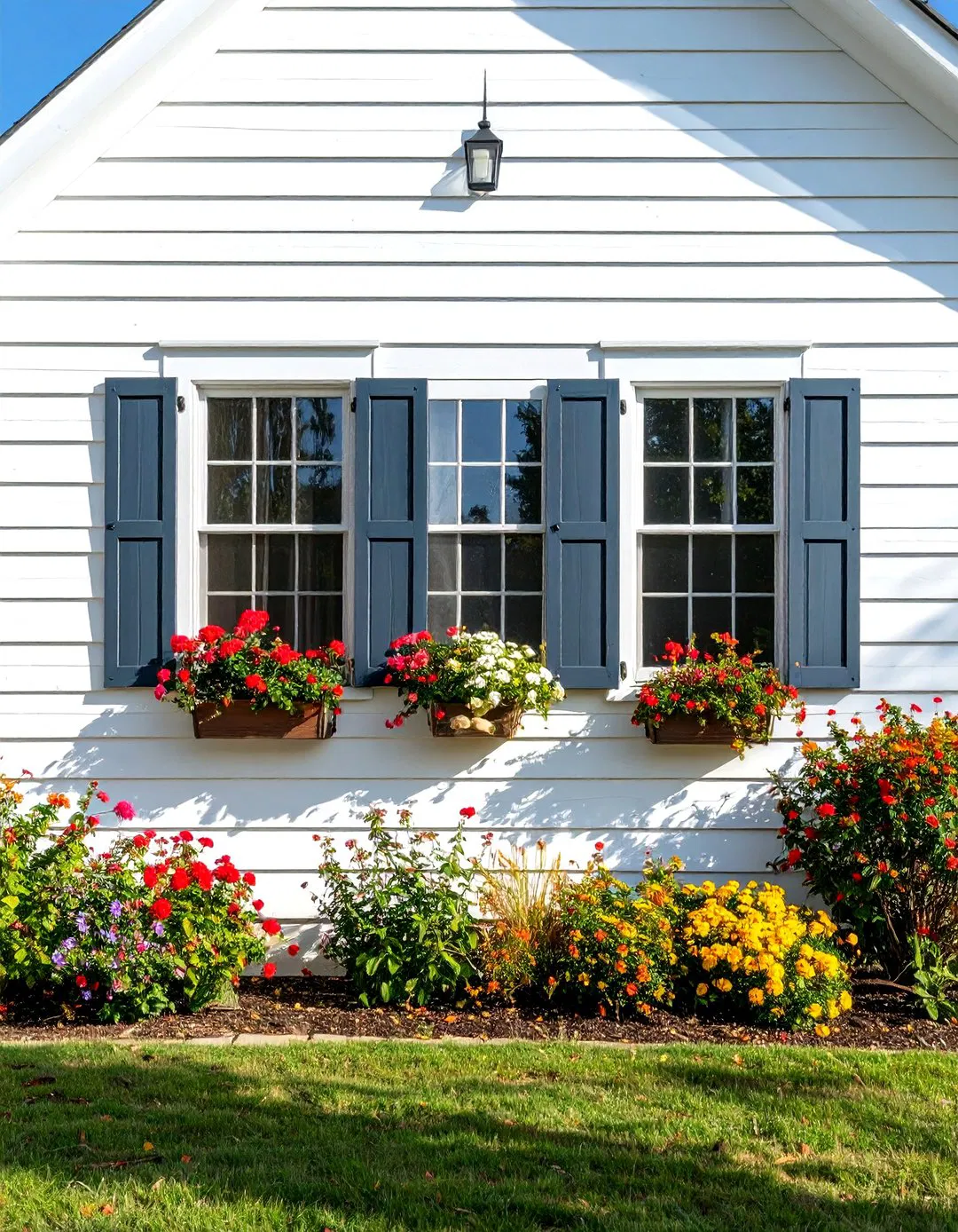 Shiplap Siding Installation - White Farmhouse with Black Windows