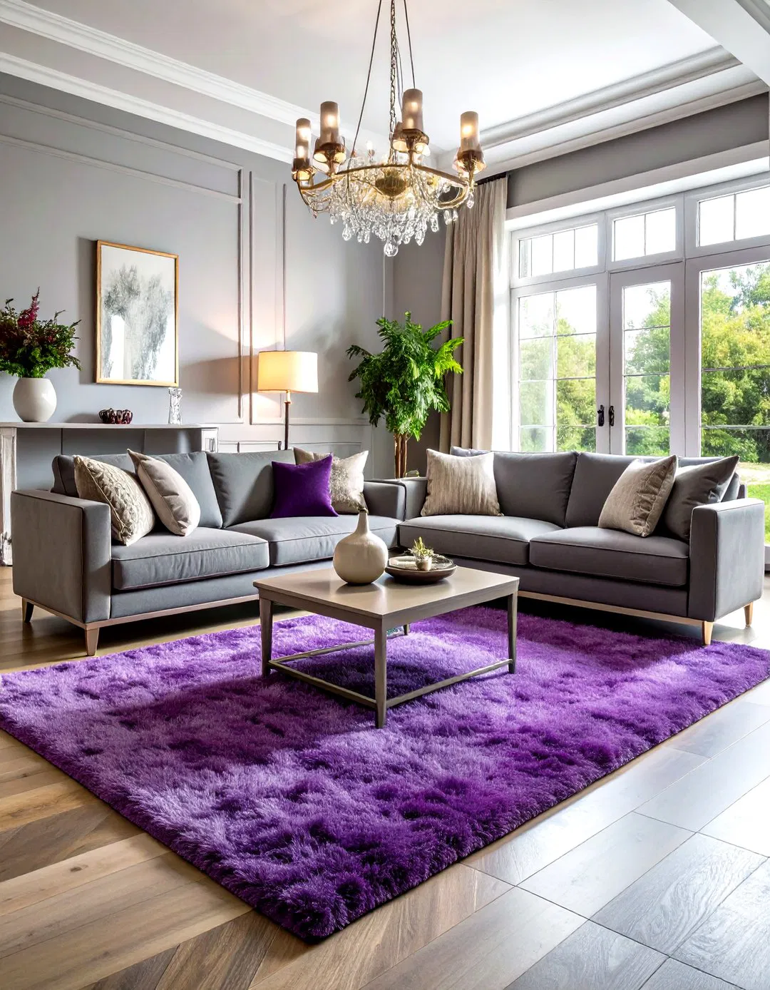 Purple Plum Rug Sophisticated Design