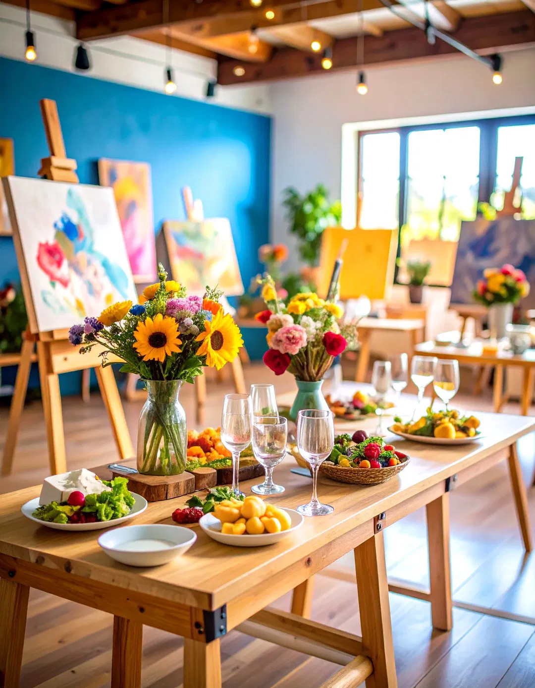 Wine and Paint Night Rehearsal Dinner