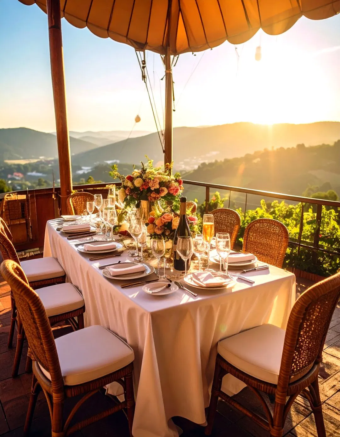 Sunrise Hot Air Balloon Rehearsal Dinner