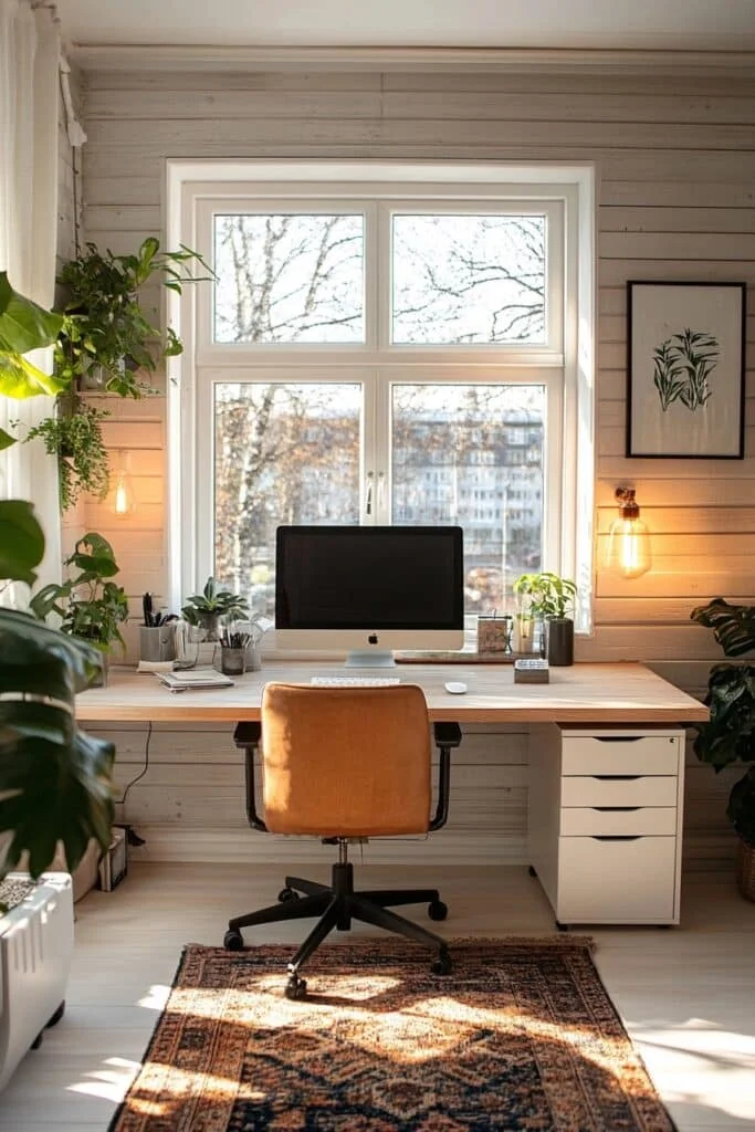 Scandinavian-Inspired Calm Office