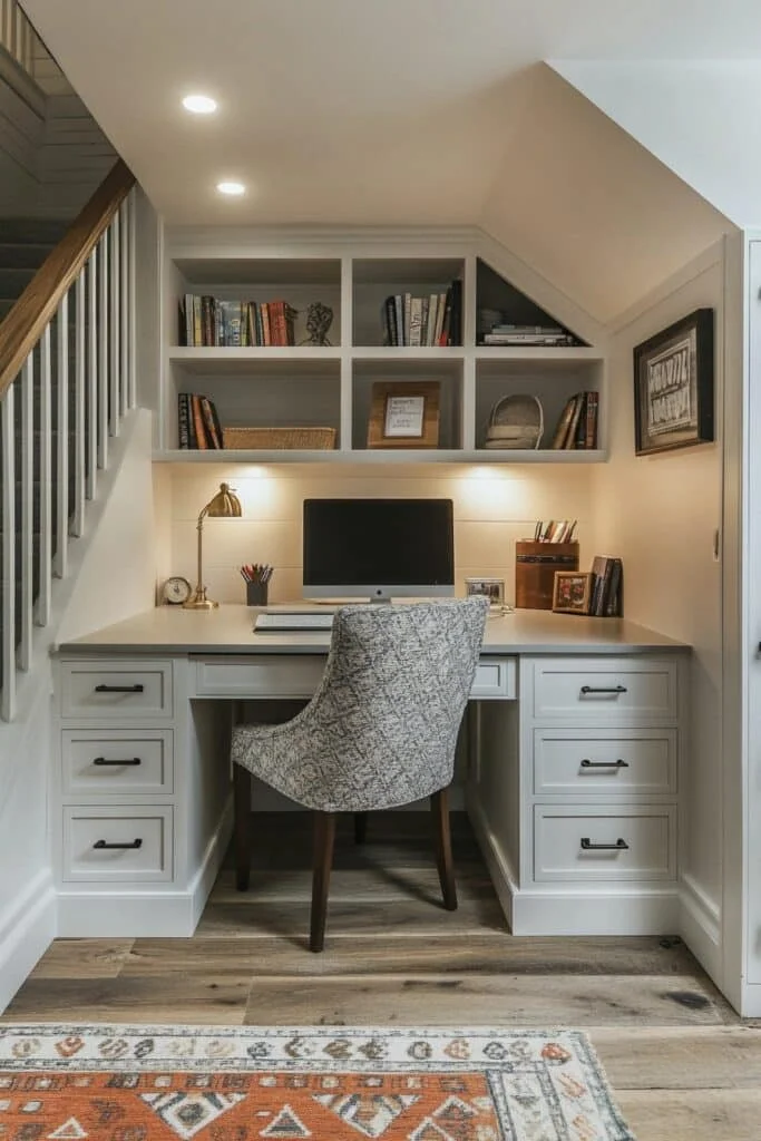 Ingenious Under-Stairs Office