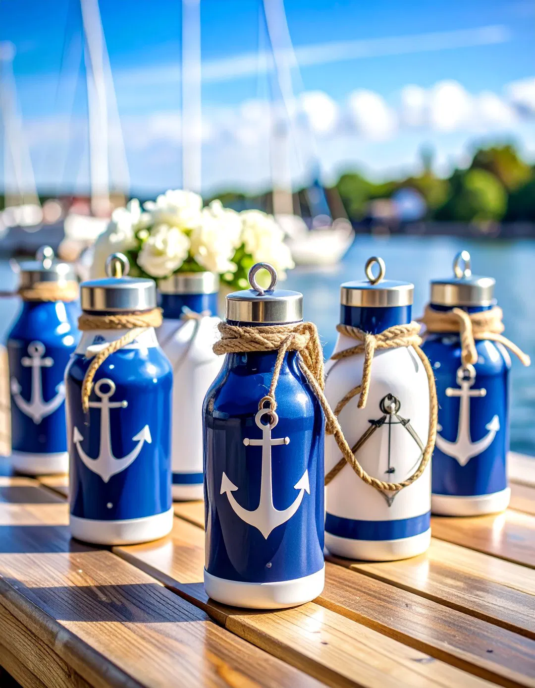 Nautical Wedding Koozies