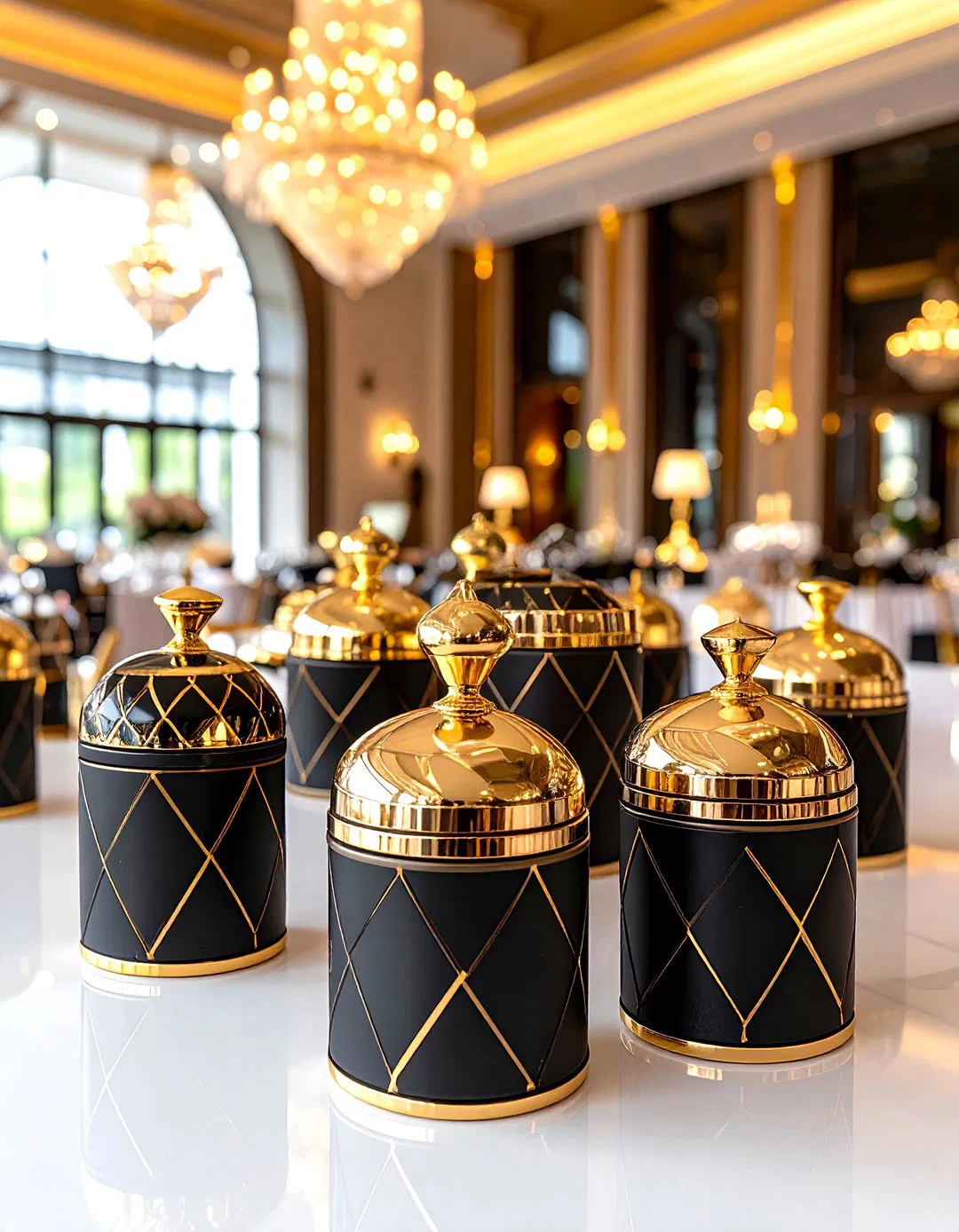 Art Deco Wedding Koozies