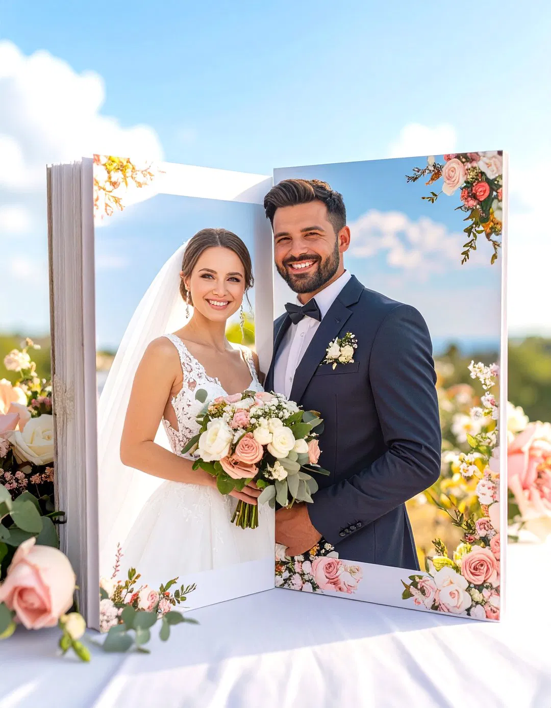 Custom Photo Wedding Koozies