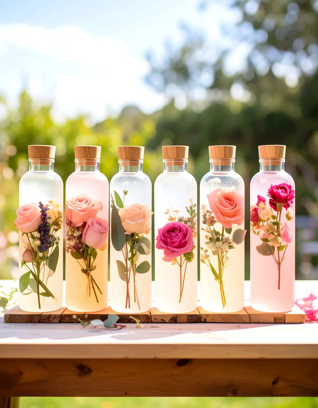 Floral Garden Wedding Koozies