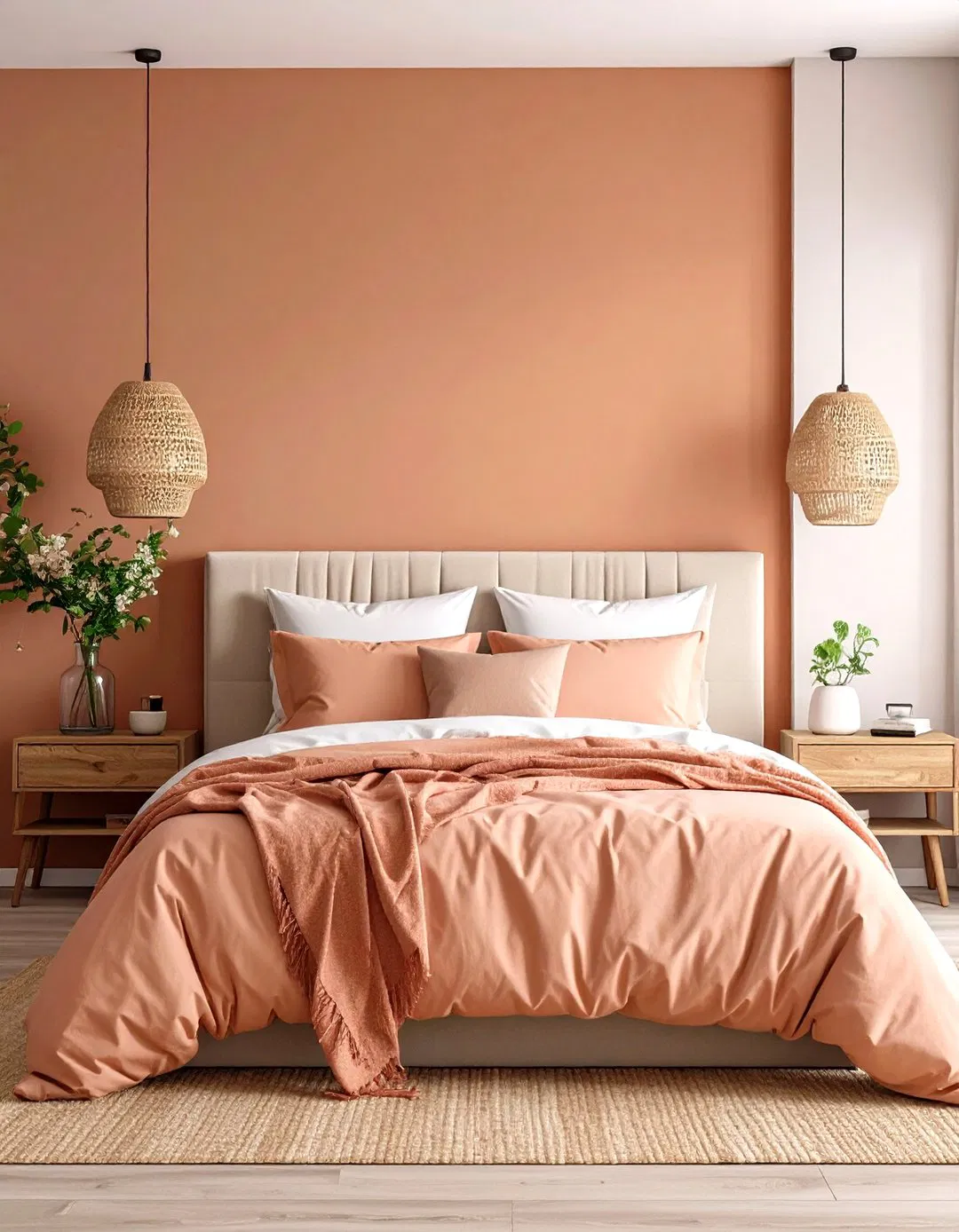 Bedroom Terracotta and Blush Design