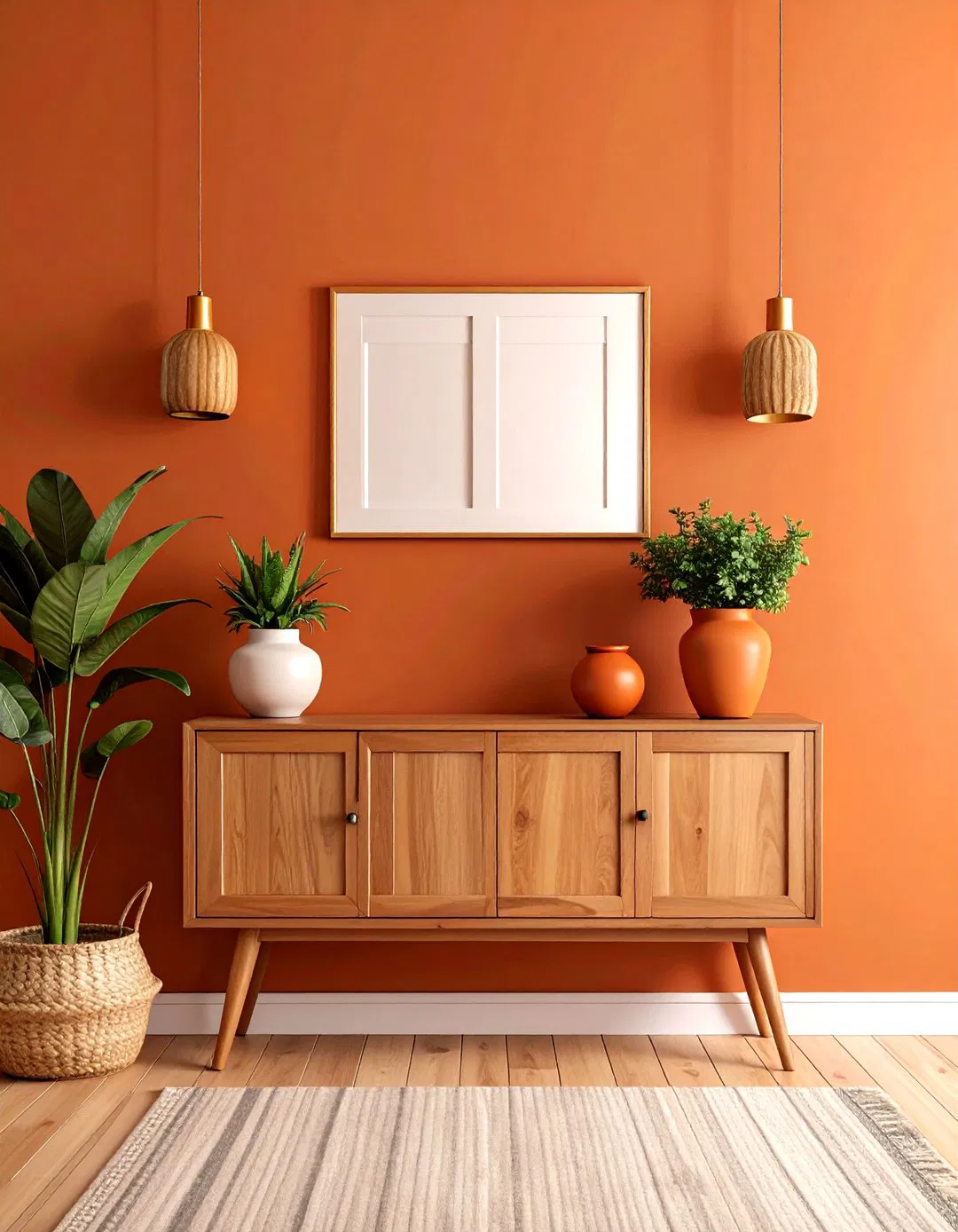 Entryway Ochre and Neutral Welcome