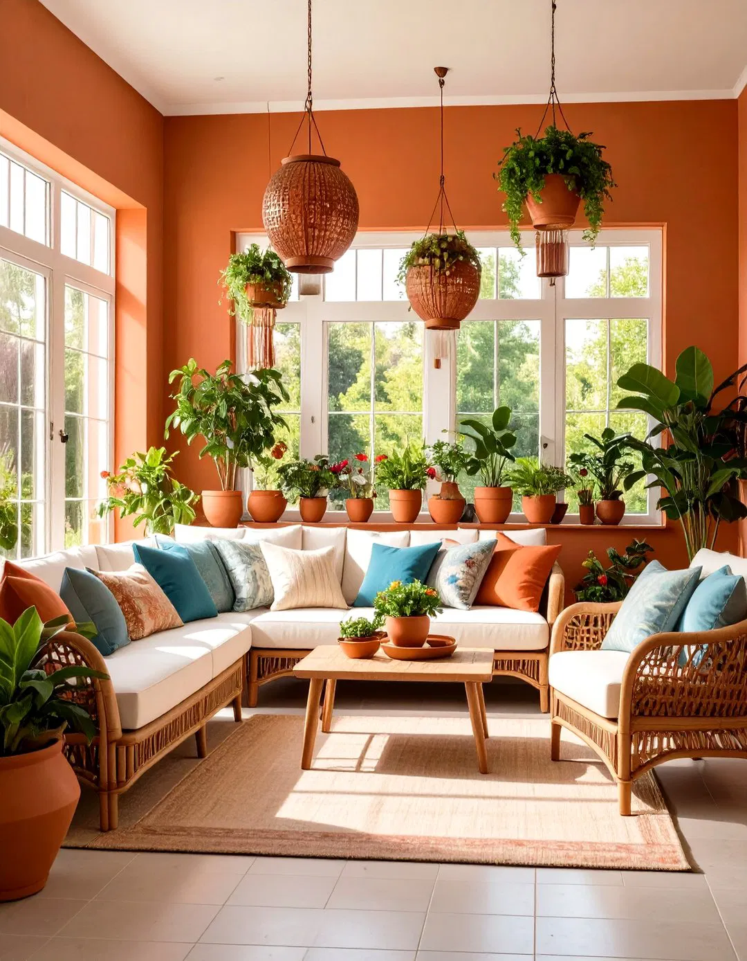 Sunroom Terracotta and Natural Warmth