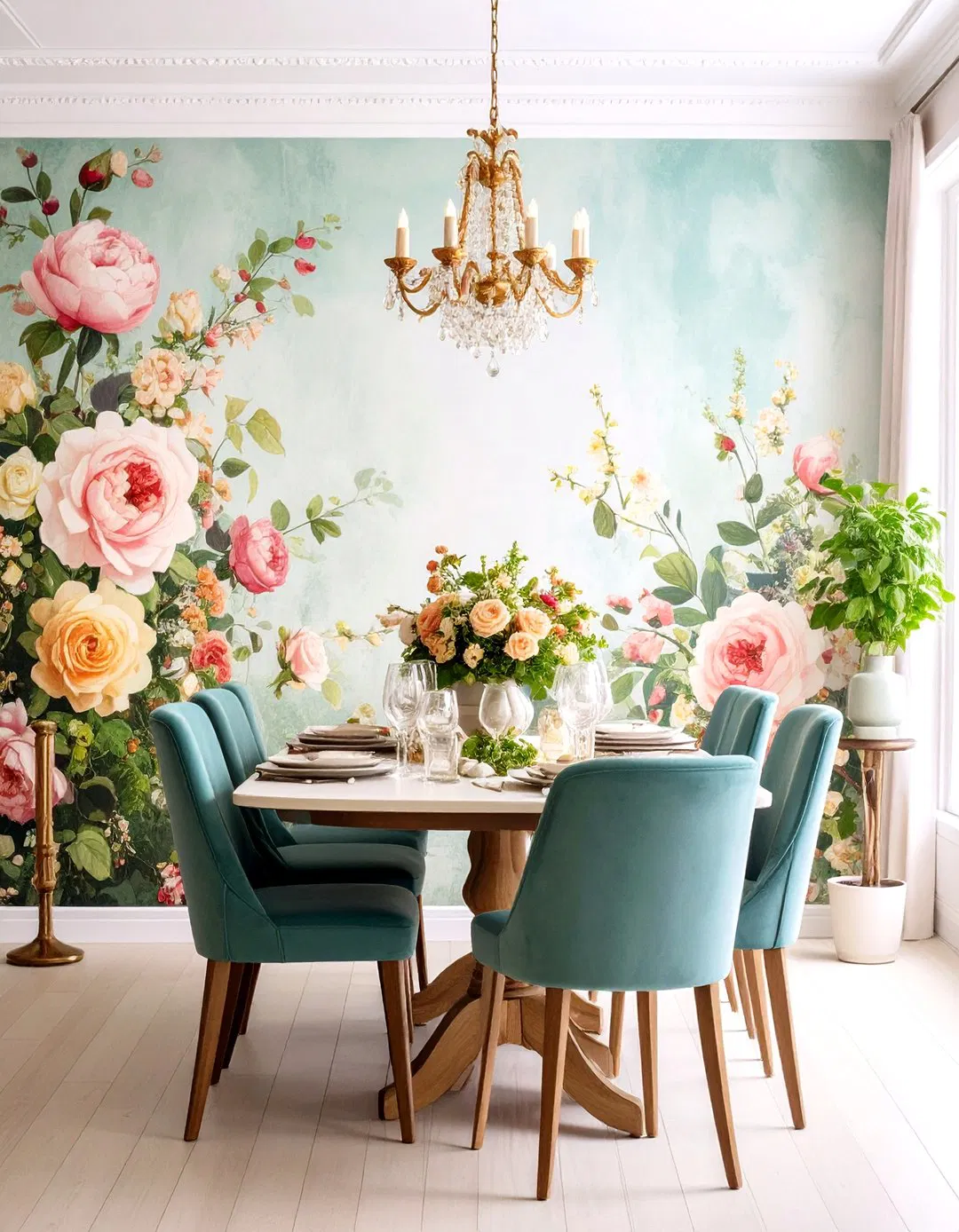 Vintage Floral Wall Murals