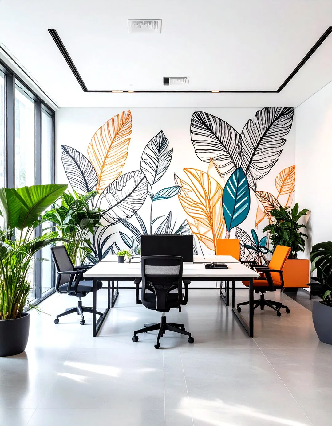 Minimalist Line Art Wall Murals