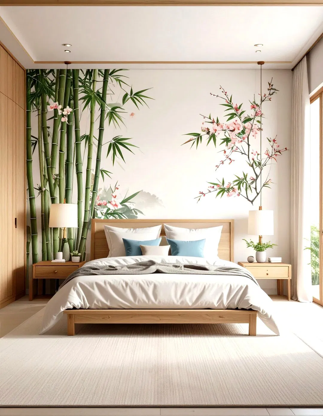 Asian Inspired Zen Wall Murals
