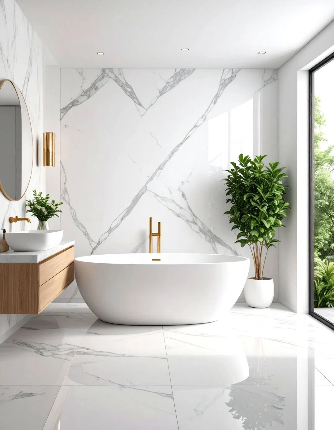 Contemporary Marble Wall Murals