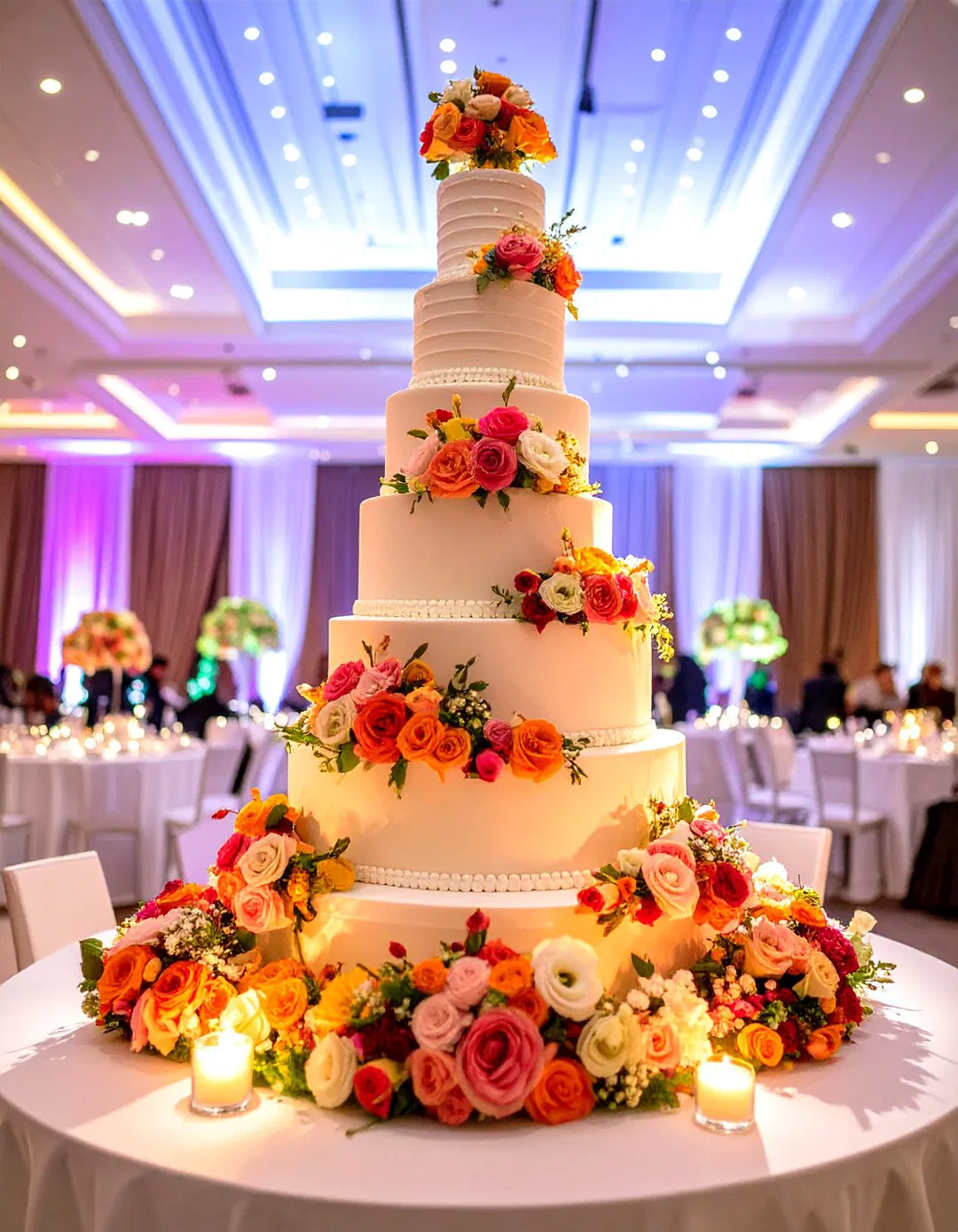 Maximalist Tiered Wedding Cakes