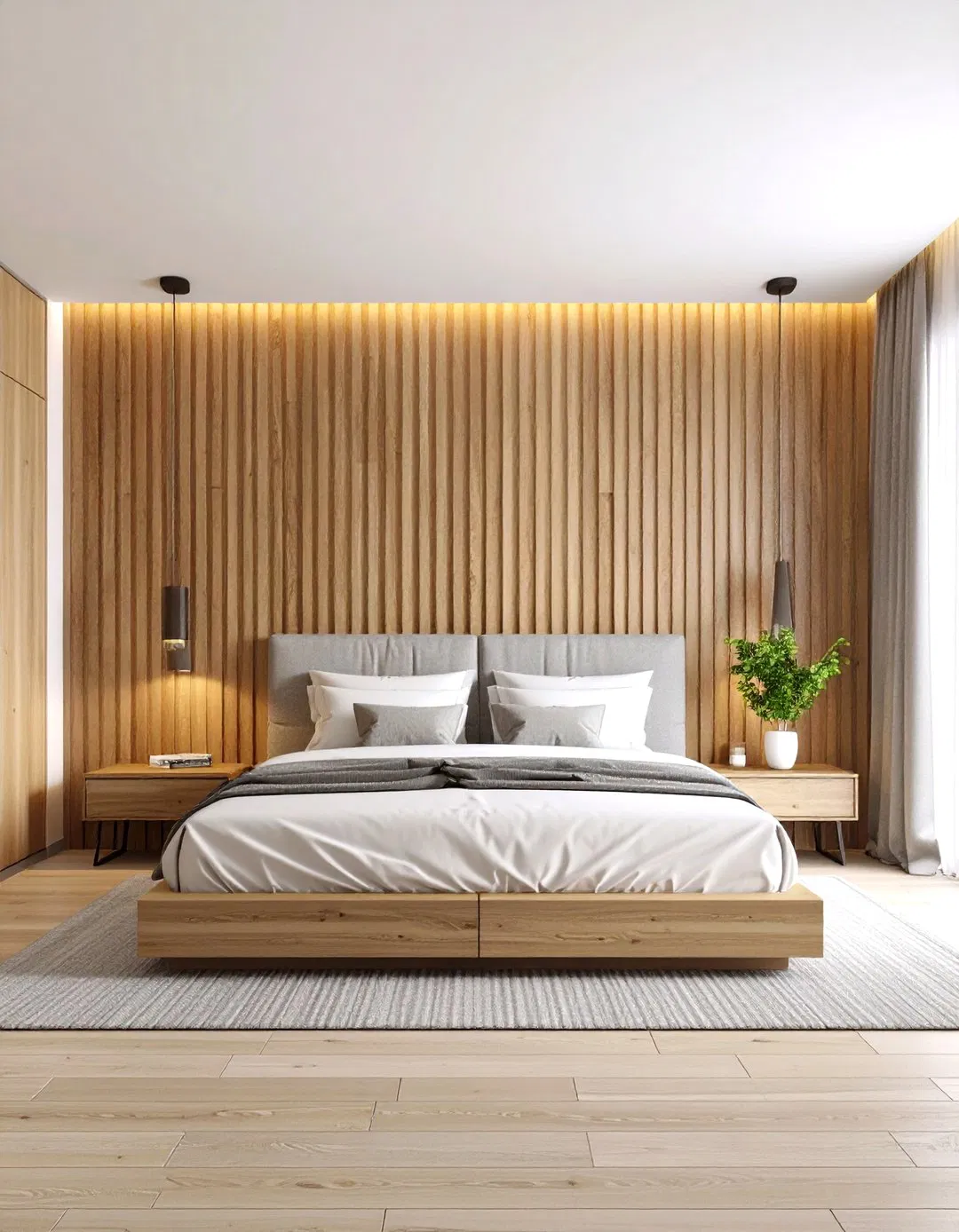 Fluted Wood Panels - Sophisticated Wall Texture