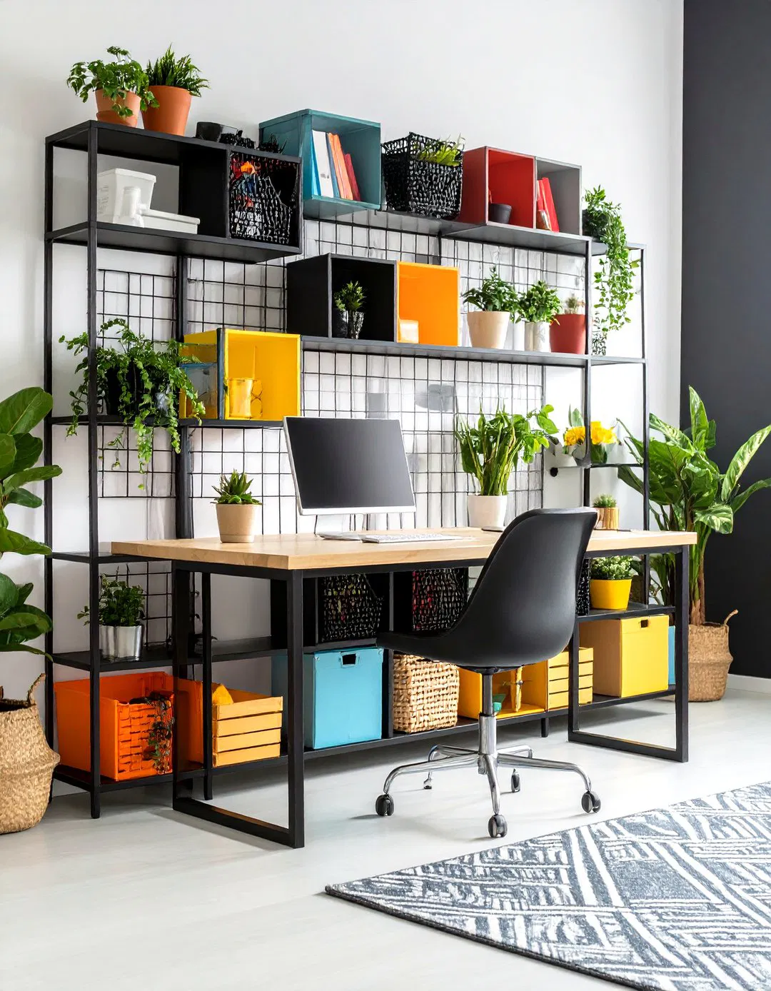 Modular Grid Wall Frameworks - 24 Wall Storage Ideas