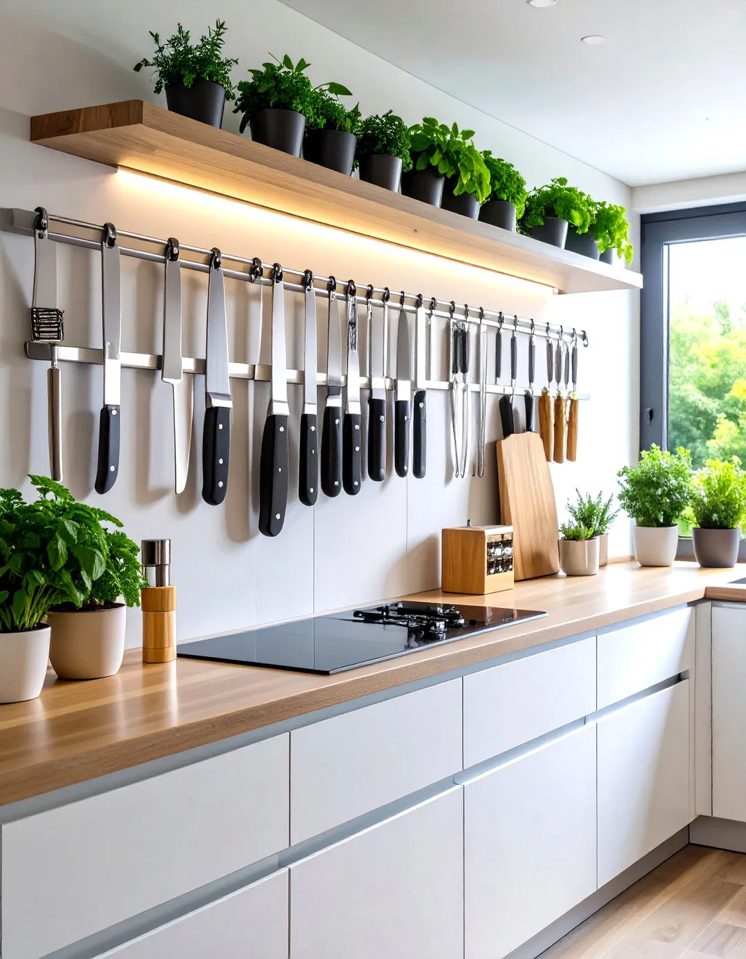 Magnetic Strip Storage Arrays - 24 Wall Storage Ideas