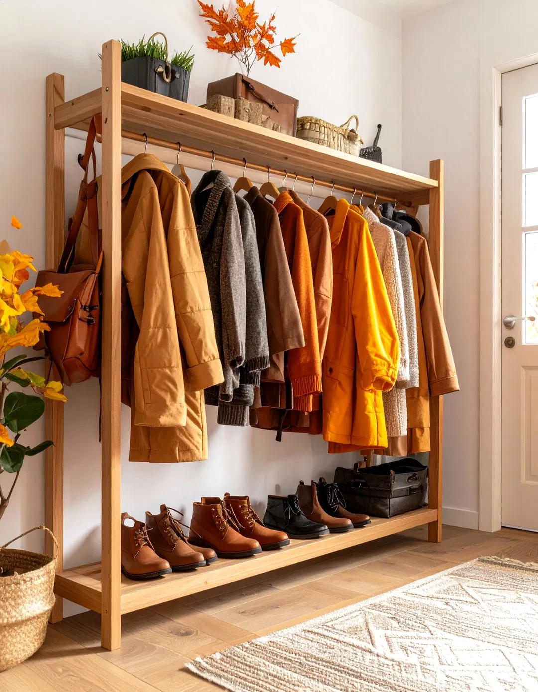 Entryway Coat Rack Stations - 24 Wall Storage Ideas