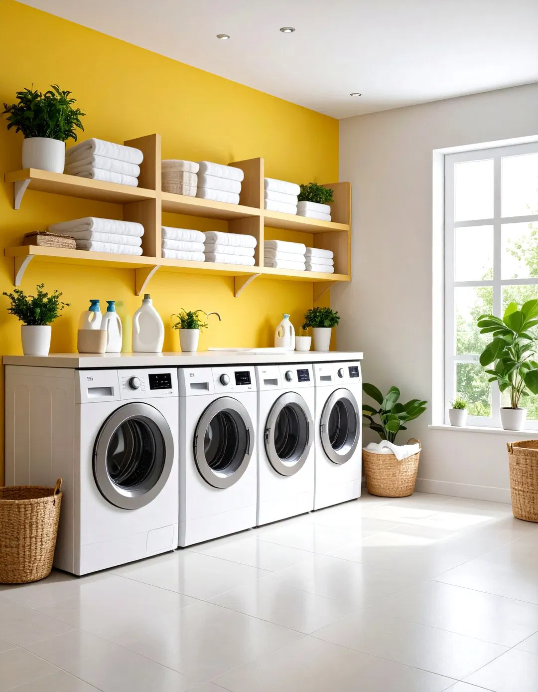 Laundry Room Efficiency Centers - 24 Wall Storage Ideas