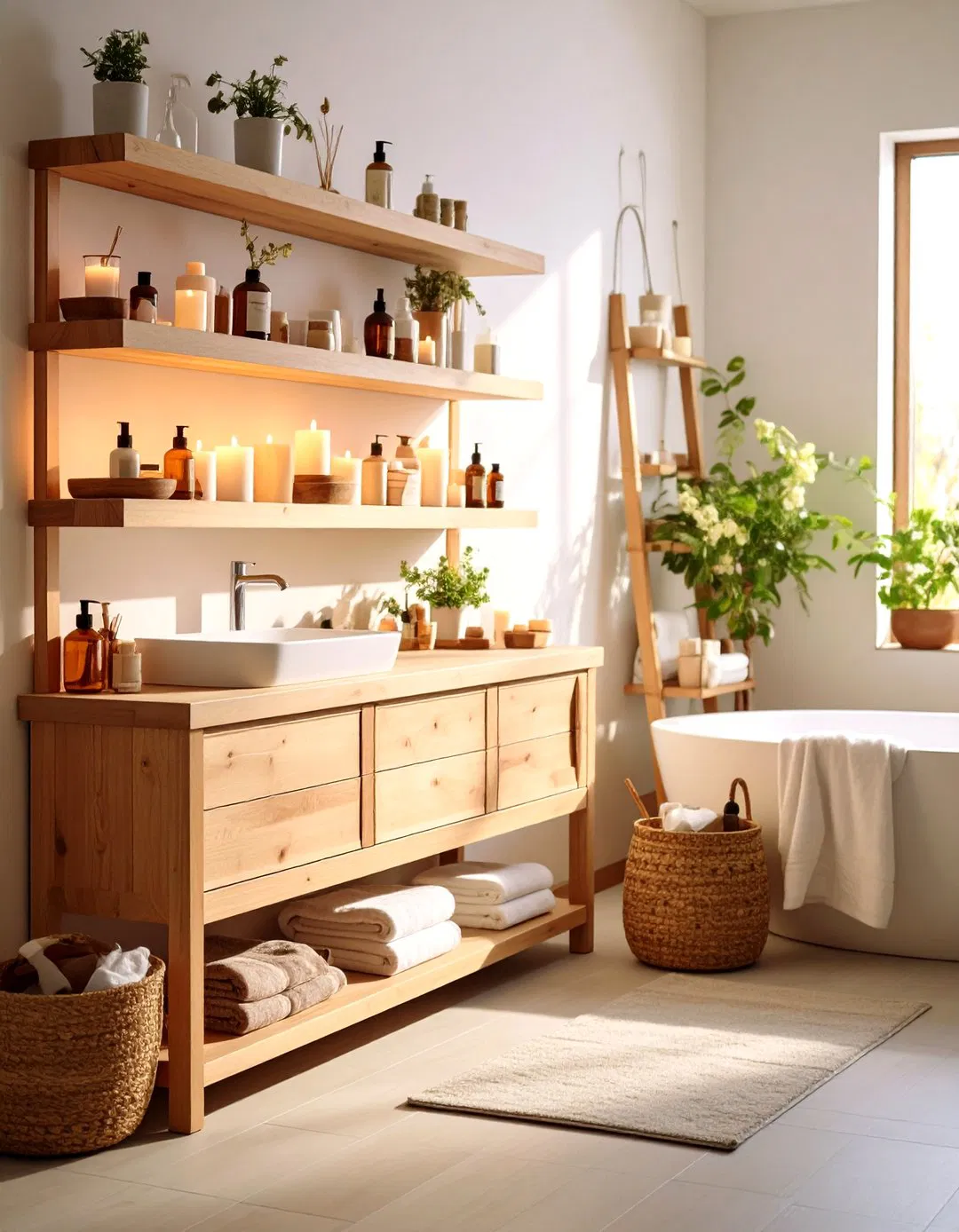 Bathroom Spa Storage Sanctuaries - 24 Wall Storage Ideas