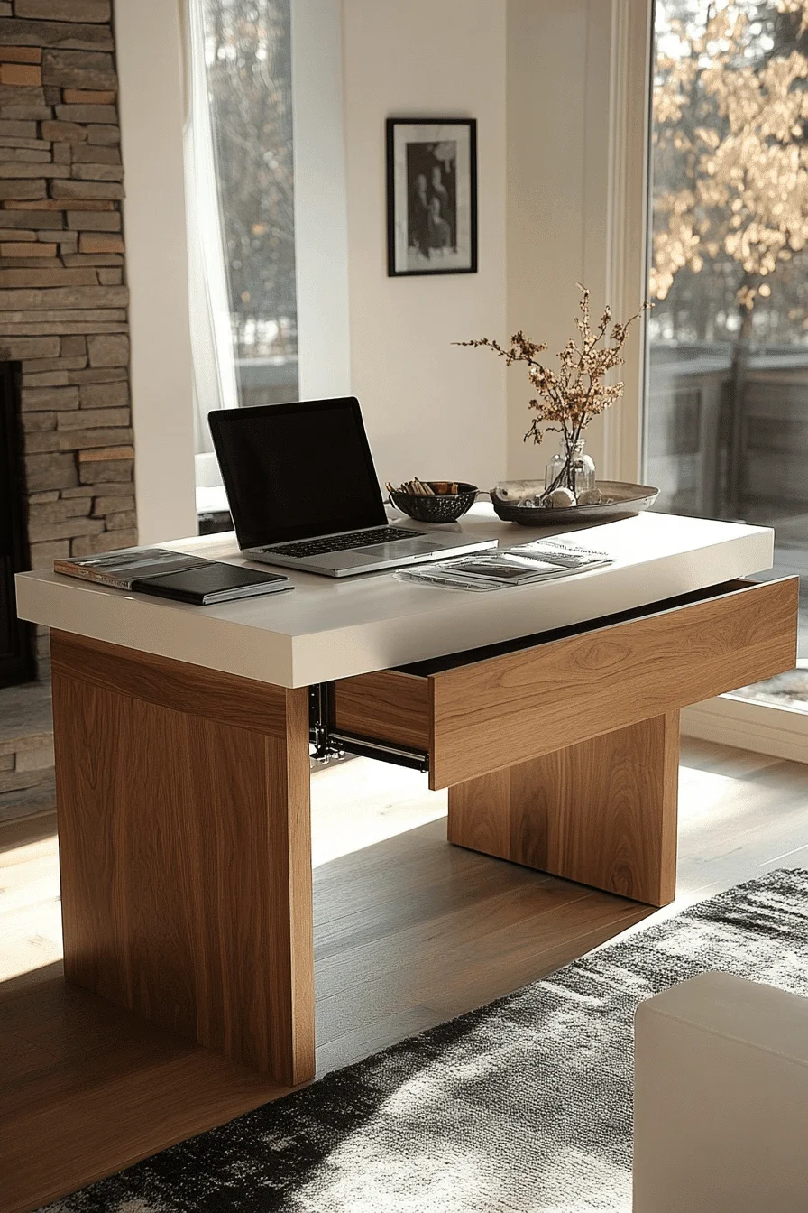 29 Desk in Living Room Ideas That Won't Compromise Aesthetics
