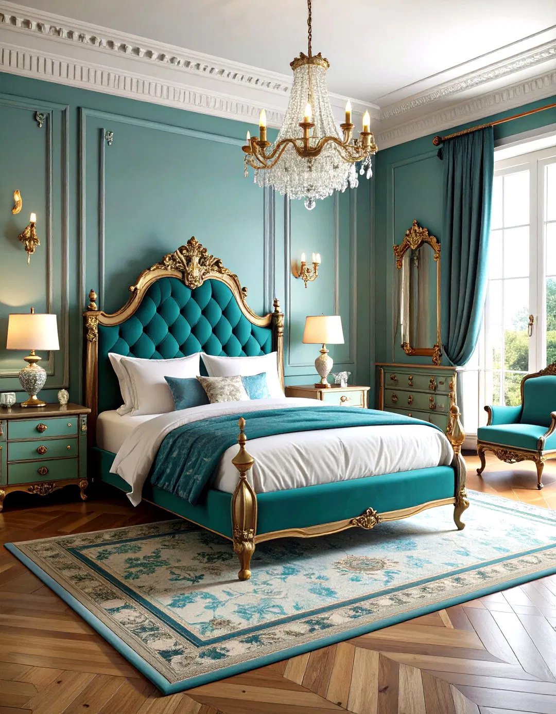 Victorian-Inspired Bedroom Luxury
