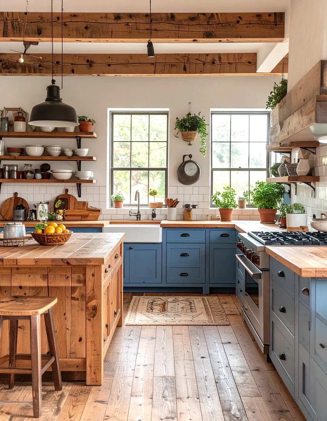 Rustic Country Kitchen Warmth