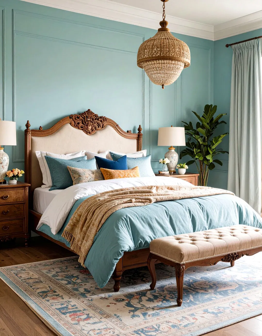 Serene Antique Bedroom Retreat
