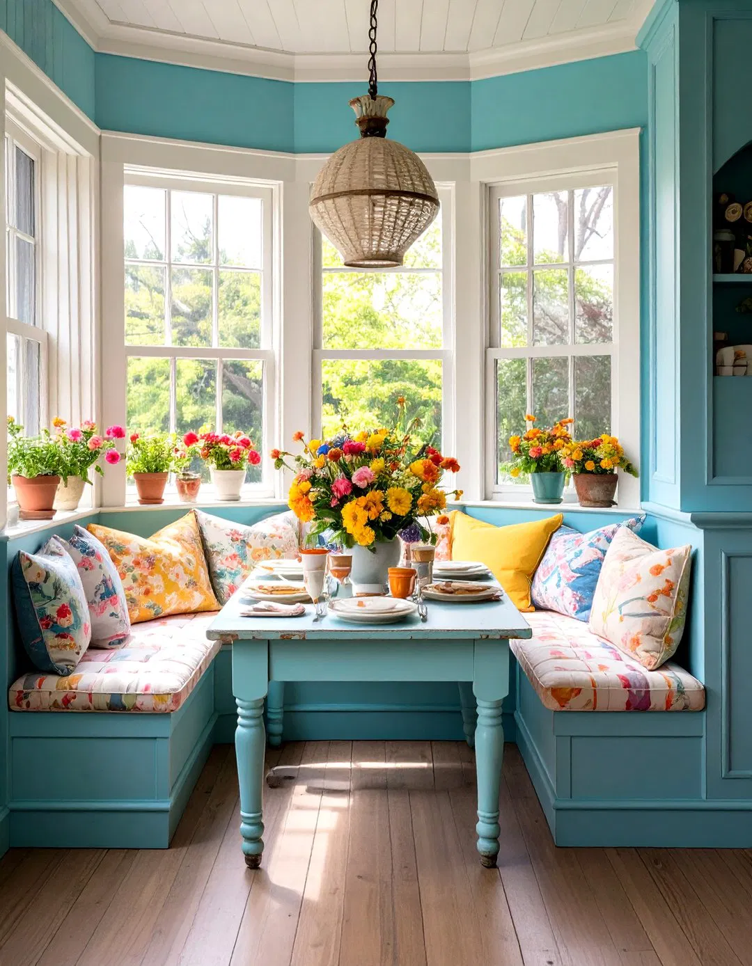 Cozy Vintage Breakfast Nook